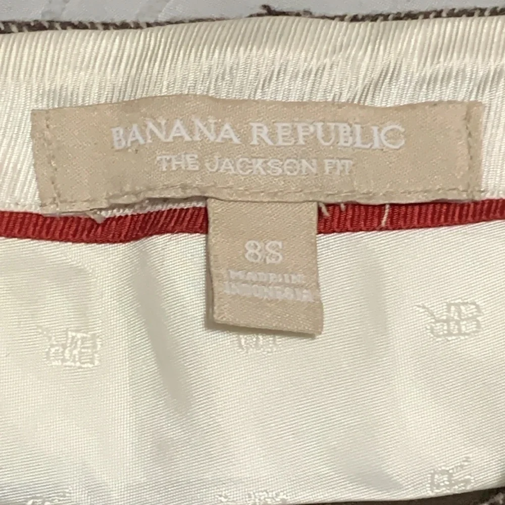 Women’s‎ Banana Republic Tweed Wide Leg Brown Trousers Size 8S EUC